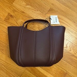 Zara TOPSTITCHED MINI CITY BAG